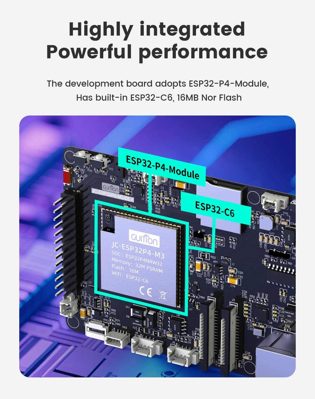 ESP32-P4+ESP32-C6 development board Xiaozhi board | RISC-V high-performance IoT core board