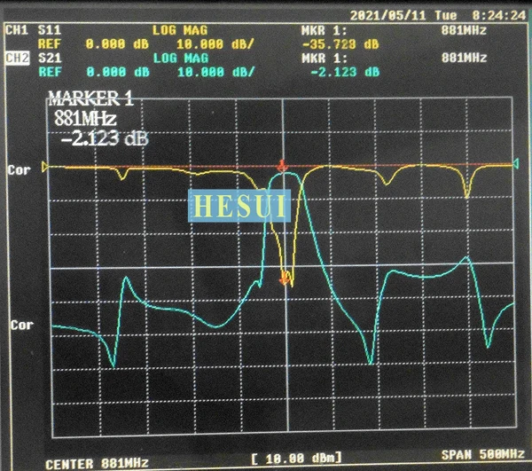 868MHz-895MHz 1W 881MHz filter RF Narrowband bandpass filter module CDMA800 TDMA signal mearsure filter RF BPF 881MHz module
