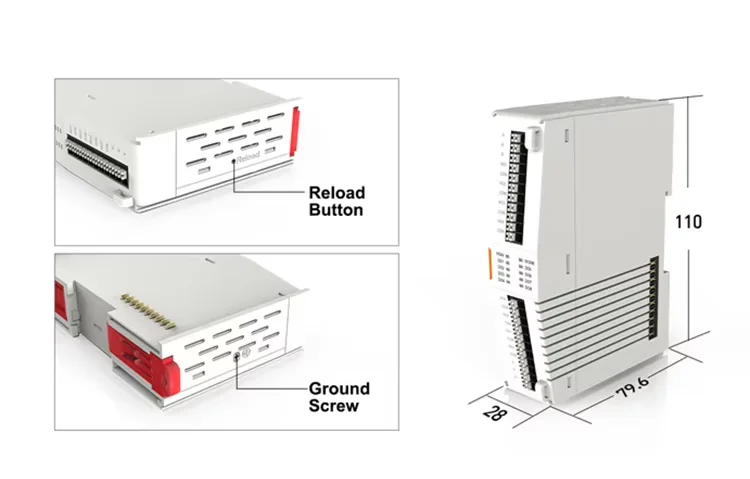PUSR 4*AI, 4*DO/4*DI, 4*DO/4*AI, 4*AO/ 8*DO/8*DI IO Extender IO Controller IO System IO Module IO Modular design