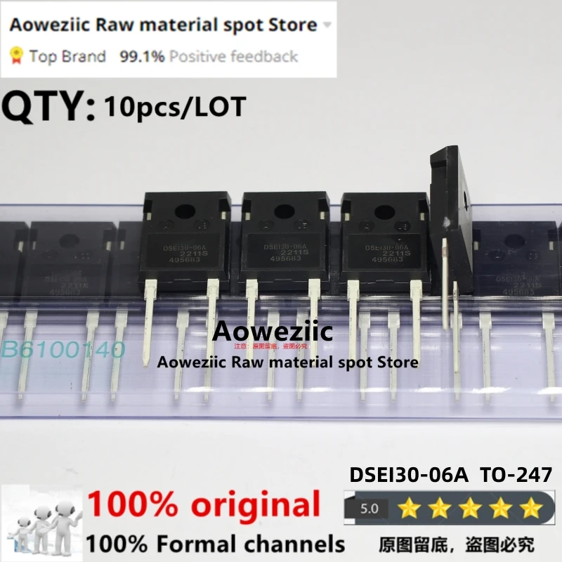 Aoweziic 2023+ 100% New Imported Original DSEI30-06A DSE130-06A DSEI30-12A DSE130-12A TO-247 Fast Recovery Diode 30A 600V 1200V