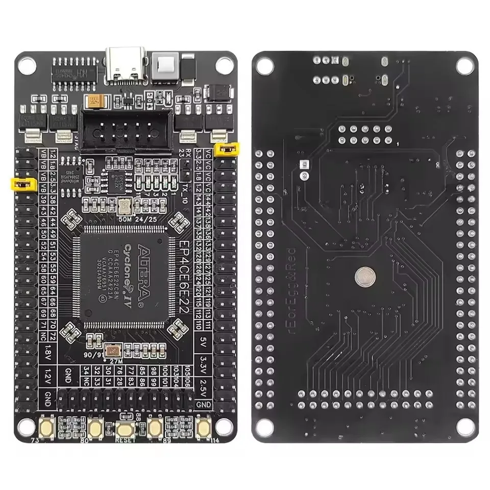 Altera Cyclone IV FPGA Development Board EP4CE6E22C8N Core System Board with JTAG Port 88x51mm for Learning Verilog Intel