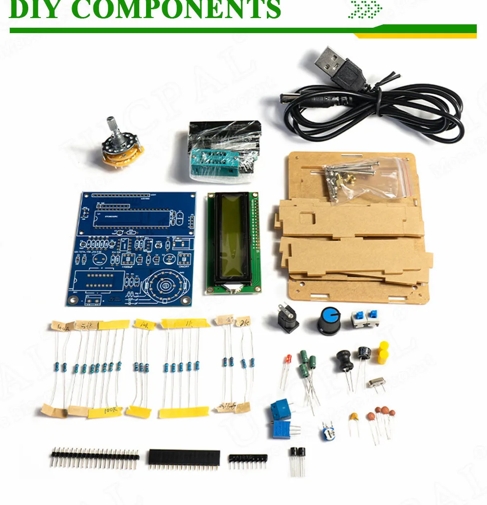 DIY Electronic Kit Capacitance Inductance Tester Frequency Measurement Display PCB DIY Soldering Project Practice Solder