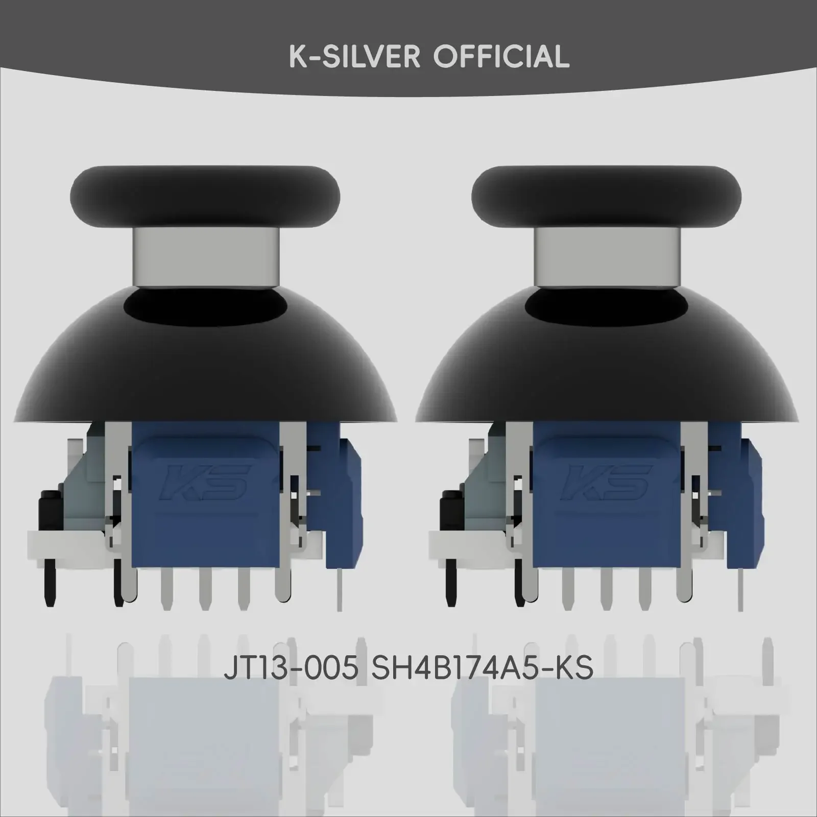 For PS5 PS4 K-SILVER JT13-005 320 Tension Adjustable TMR Magnetic Joystick 30-80gf Force Anti-drift Stick Repair Module