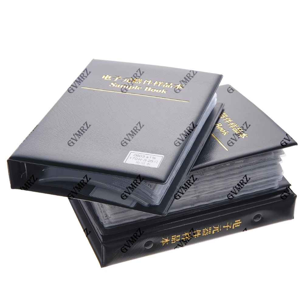 Resistor Kit 1% FR-07 170 Values SMD Book Resistor Assortment Kit 0201 0402 0603 0805 1206 0R-10M Smd DIY Sample Book