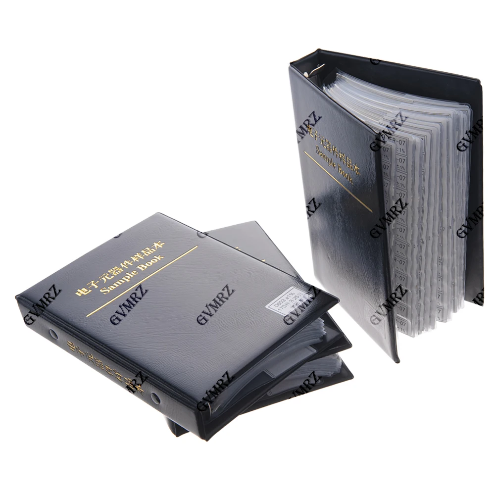 Resistor Kit 1% FR-07 170 Values SMD Book Resistor Assortment Kit 0201 0402 0603 0805 1206 0R-10M Smd DIY Sample Book