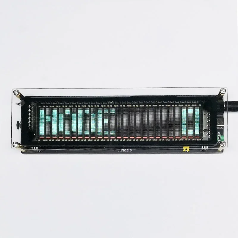 TYPE-C 5V 12V Car POWER Amplifier VFD Music Spectrum Display Clock Voice Control Level Indicator Rhythm Analyzer VU Meter