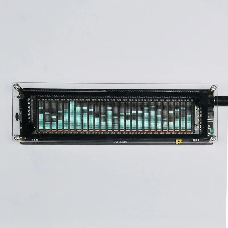 TYPE-C 5V 12V Car POWER Amplifier VFD Music Spectrum Display Clock Voice Control Level Indicator Rhythm Analyzer VU Meter