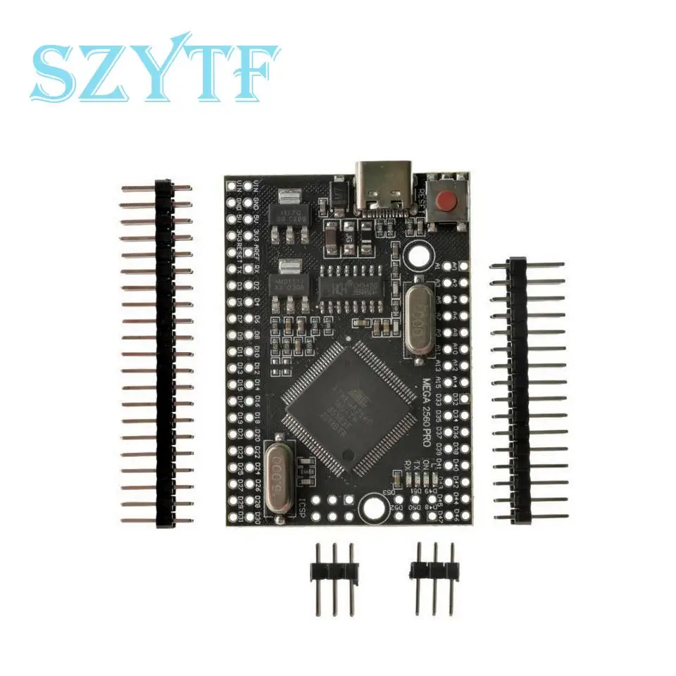 Mega2560 Mega 2560 PRO MINI 5V (Embed) CH340G ATmega2560-16AU MICRO TYPE-C With Male Pinheaders Compatible For Arduino Mega