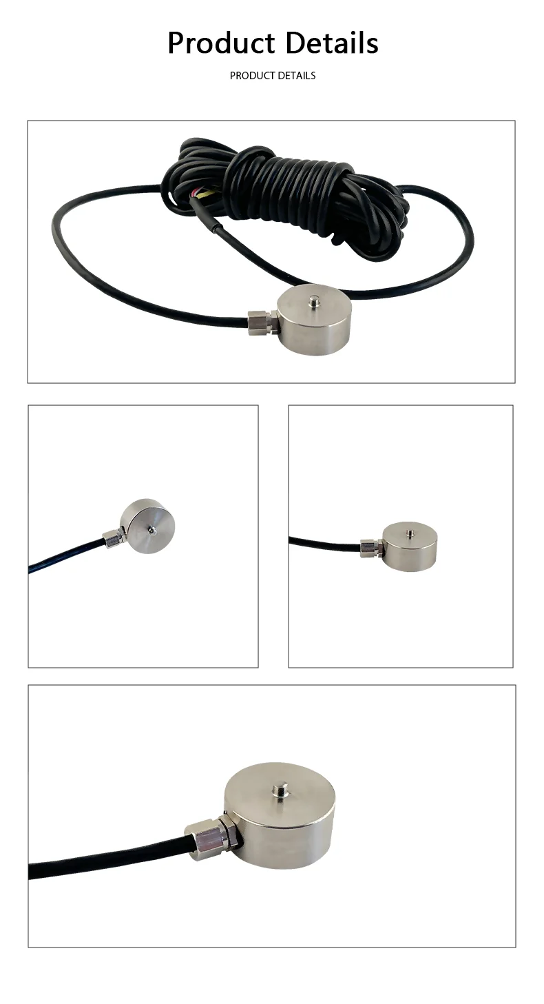 Stainless Steel Mini Compression Weighing Load Cell Diaphragm Force Sensor MNM2 10kg-1000kg 5-12V Excitation IP66 Sealed