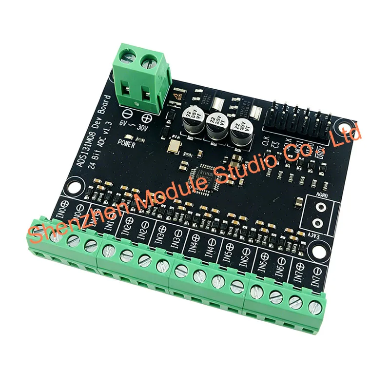 1PCS ADS131M08 ADC Module | 8 Differential Input Channels, 24-Bit High Precision Analog-to-Digital Converter