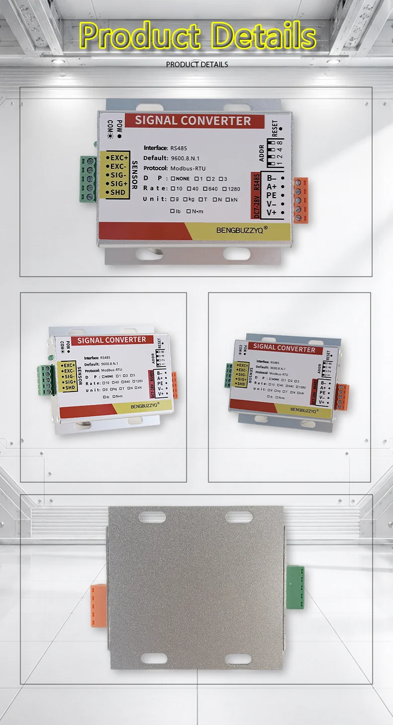 485 Digital Weighing Sensor Module, High Accuracy, 8x350Ω Sensors Supported, RS485 Interface, 1/500,000 Resolution