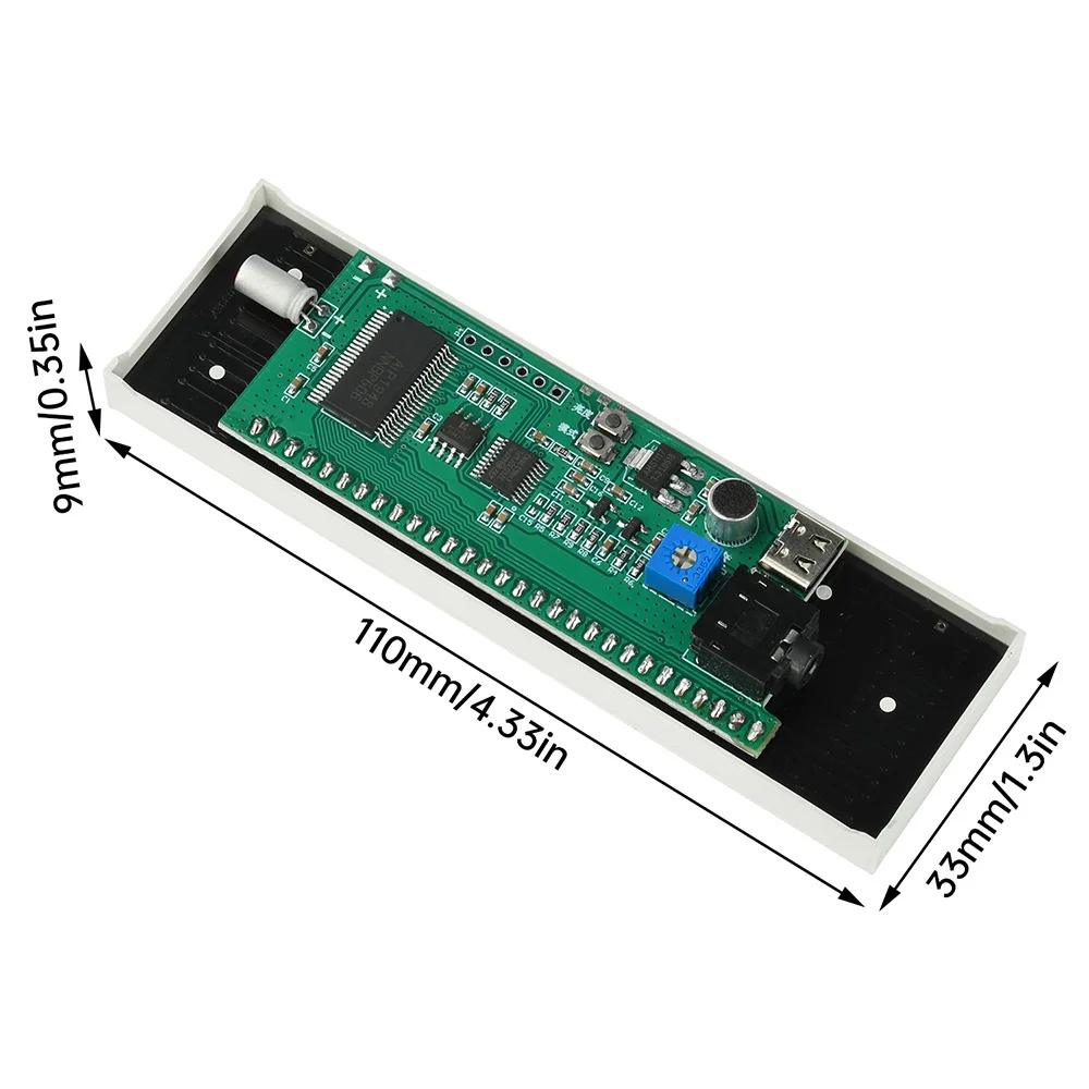 Multi-mode Voice Control Music Spectrum LED Pickup Rhythm Analyzer Light Display Audio Level Indicator VU Meter Electronic Kit