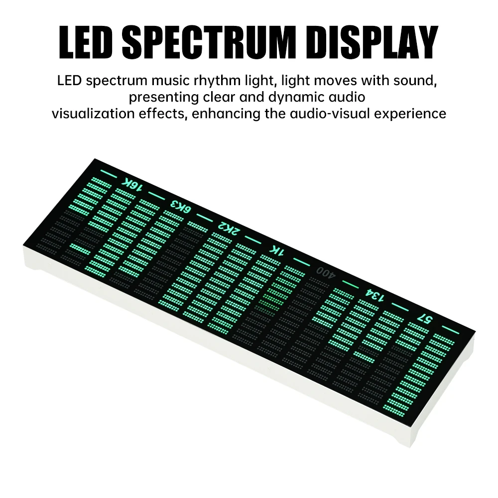 Multi-mode Voice Control Music Spectrum LED Pickup Rhythm Analyzer Light Display Audio Level Indicator VU Meter Electronic Kit