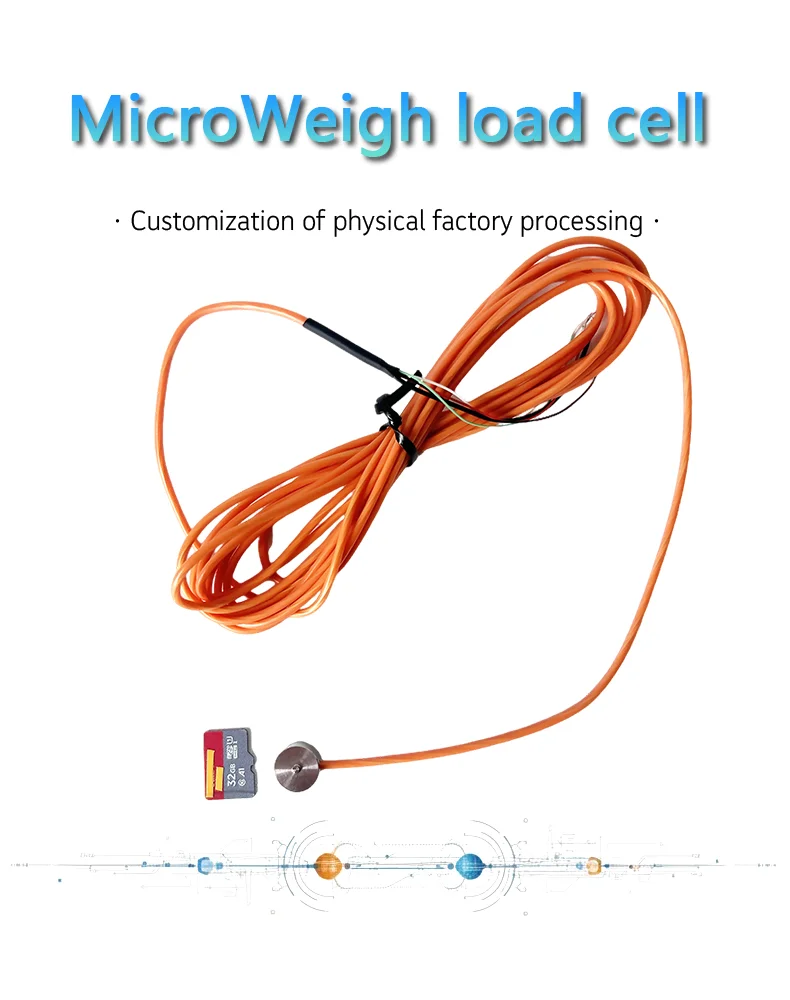 MNM1 Micro Button Load Cell 5-50kg Stainless Steel Mini Weight Sensor 4-Wire Wheatstone Bridge