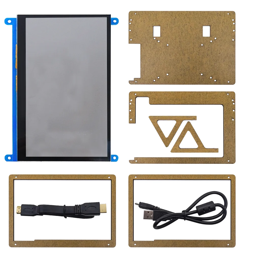 7 Inch 1024x600 Raspberry Pi Display for 4 3B+ 3B Windows Touchscreen 7 Inch Mini HDMI Monitor