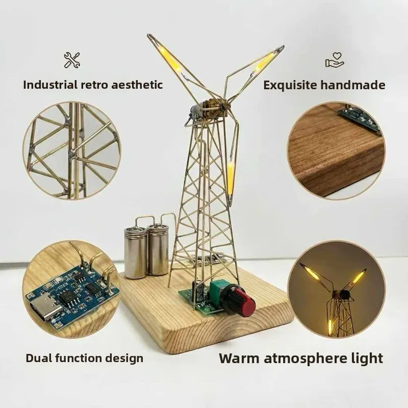 DIY Material Package Desktop Decoration GlowinDIY Windmill Light Kit
