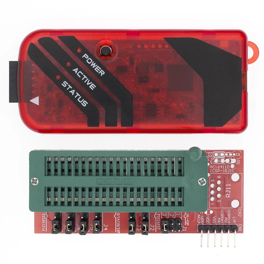 TSTARDEV PICKIT3 PIC KIT3 PICKIT 3 Programmer Offline Programming PIC Microcontroller Chip Monopoly+PIC Programmer Adapter Seat