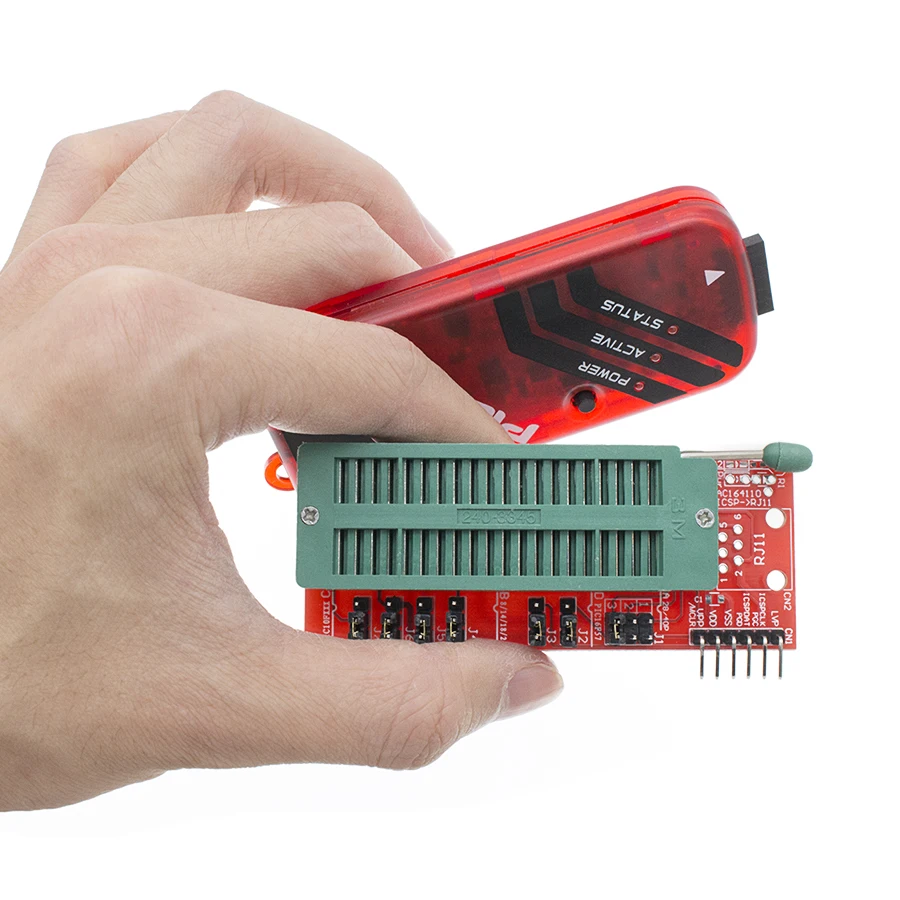 TSTARDEV PICKIT3 PIC KIT3 PICKIT 3 Programmer Offline Programming PIC Microcontroller Chip Monopoly+PIC Programmer Adapter Seat
