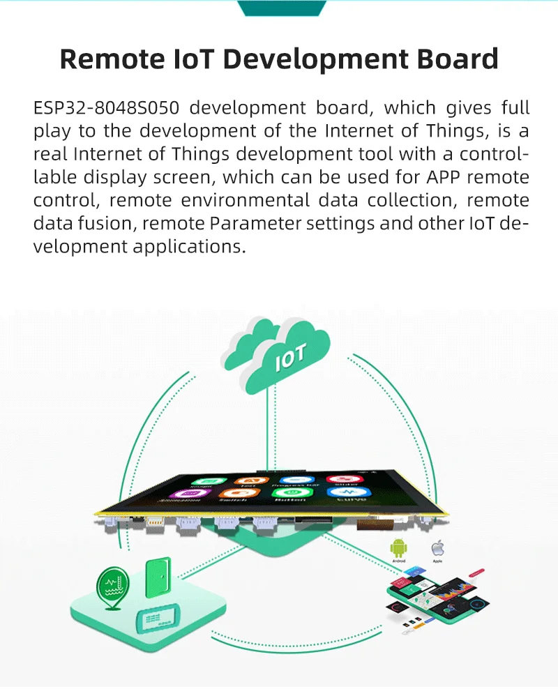 ESP32-S3 HMI 8M PSRAM 16M Flash Arduino LVGL WIFI&Bluetooth 5 " IPS 800*480 Smart Display Screen 5.0 inch RGB LCD TFT Module