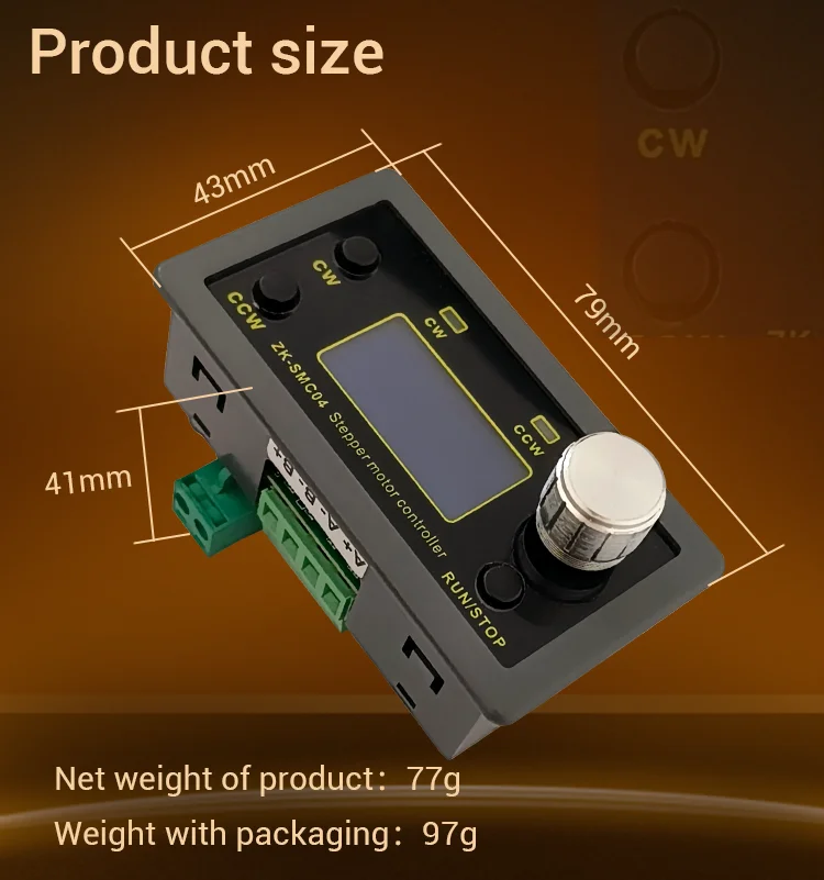 SMC04 Stepper Motor Driver DC 10-30V Motor Controller Forward And Reverse Ttl Serial Communication For 42 57 86 Stepper Motor
