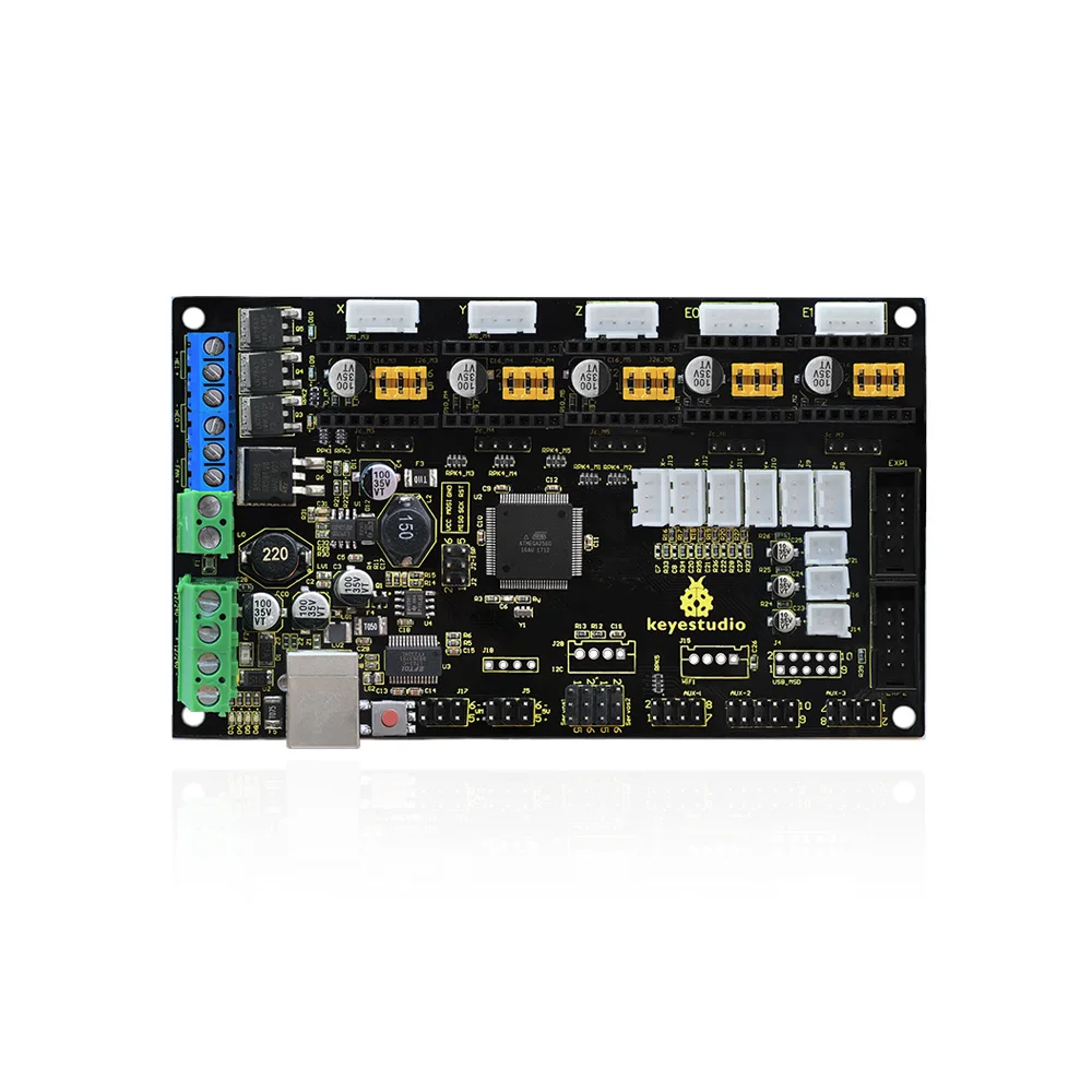 Keyestudio 3D MKS Gen V1.4 Printer Motherboard Control Board(Black &Environmental-protection) Compatible Arduino Mega 2560 board
