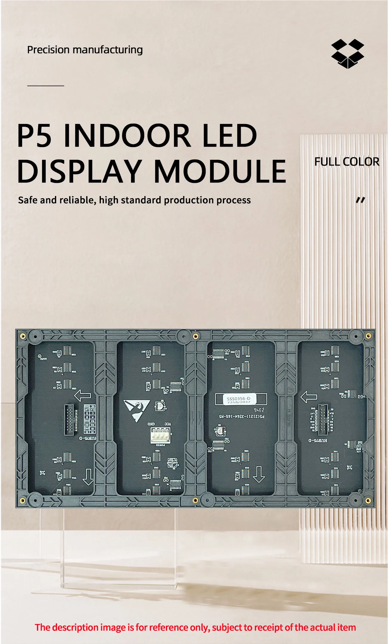 LED Digital Signage Indoor SMD P5 Full Color HUB75 Module RGB Pixel Display LED Display LED Video Wall Large Screen