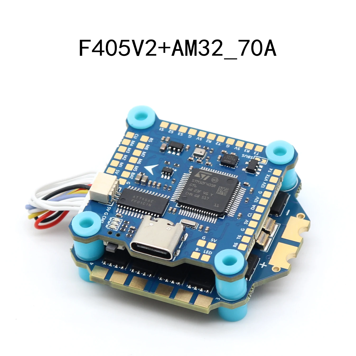 BaMasPAURC F405 Flight Stack 8S F405 V2 Flight Control AM32 8S 70A ESC 30.5x30.5mm For FPV Racing Drone