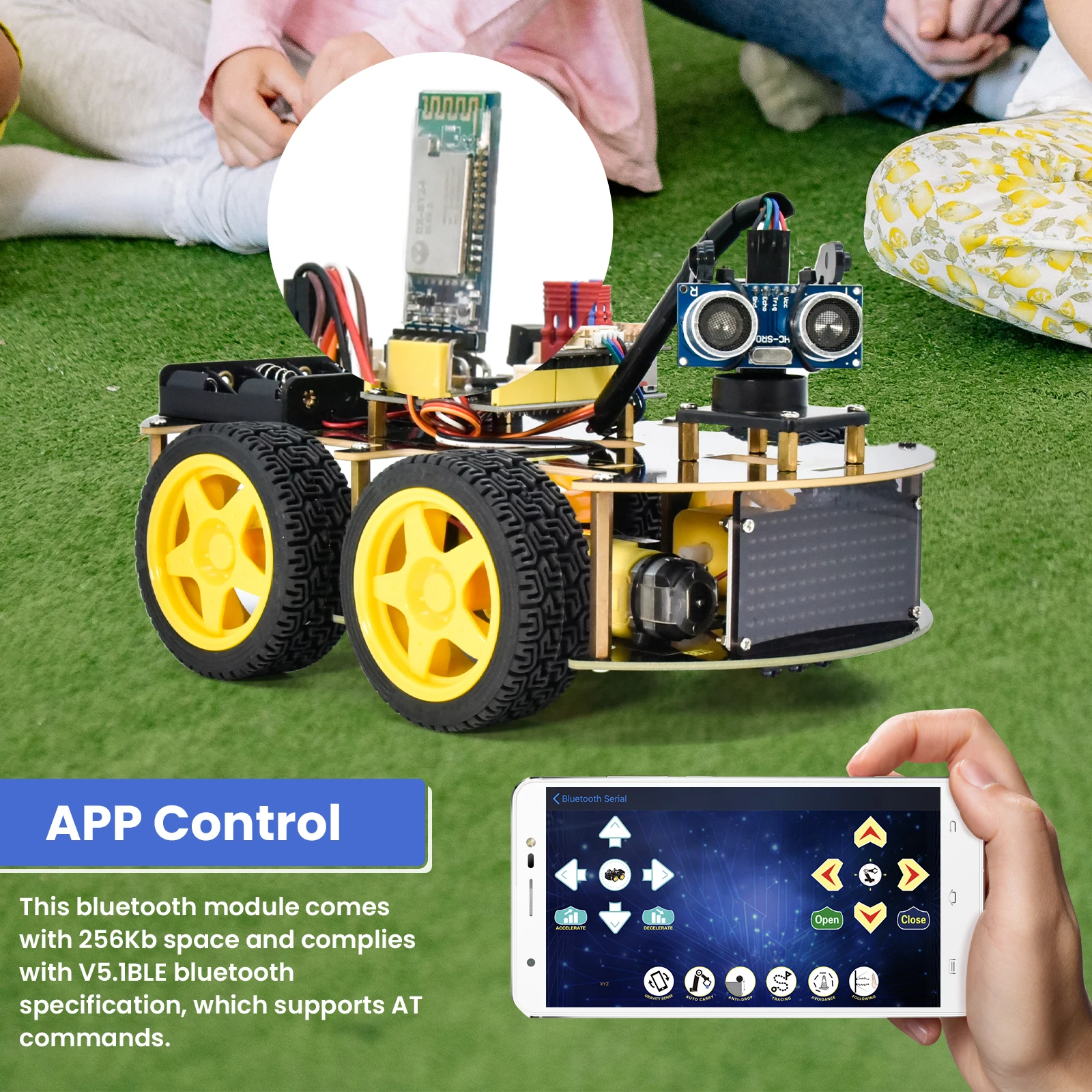Keyestudio 4WD Multi BT Robot Car Kit V2.0 W/LED Display For Arduino Robot Kit DIY Electronic Kit/Programming Car Kit