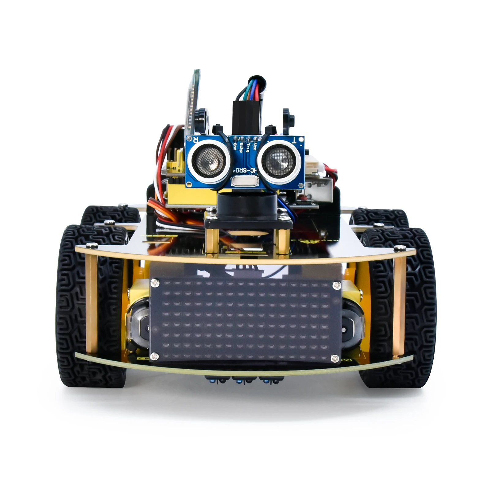 Keyestudio 4WD Multi BT Robot Car Kit V2.0 W/LED Display For Arduino Robot Kit DIY Electronic Kit/Programming Car Kit