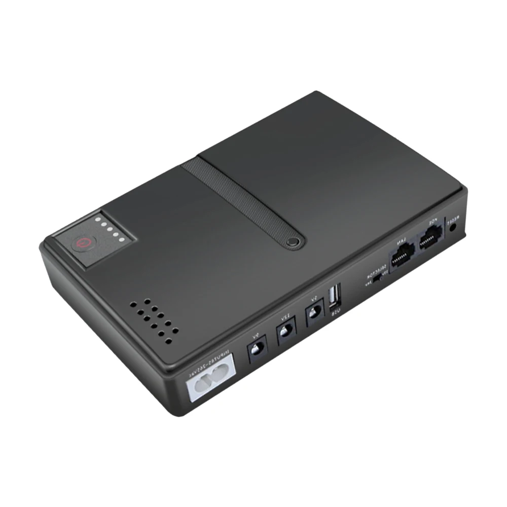 EU/US 5V/9V12V/15V/24V 1018L UPS Uninterruptible Power Supply DC Backup 18650 Power WIFI Router Optical Modem Built-In Adapter
