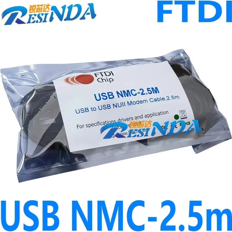FTDI Spot Genuine USB NMC-2.5m USB Null Modem Cable 2.5m rs232