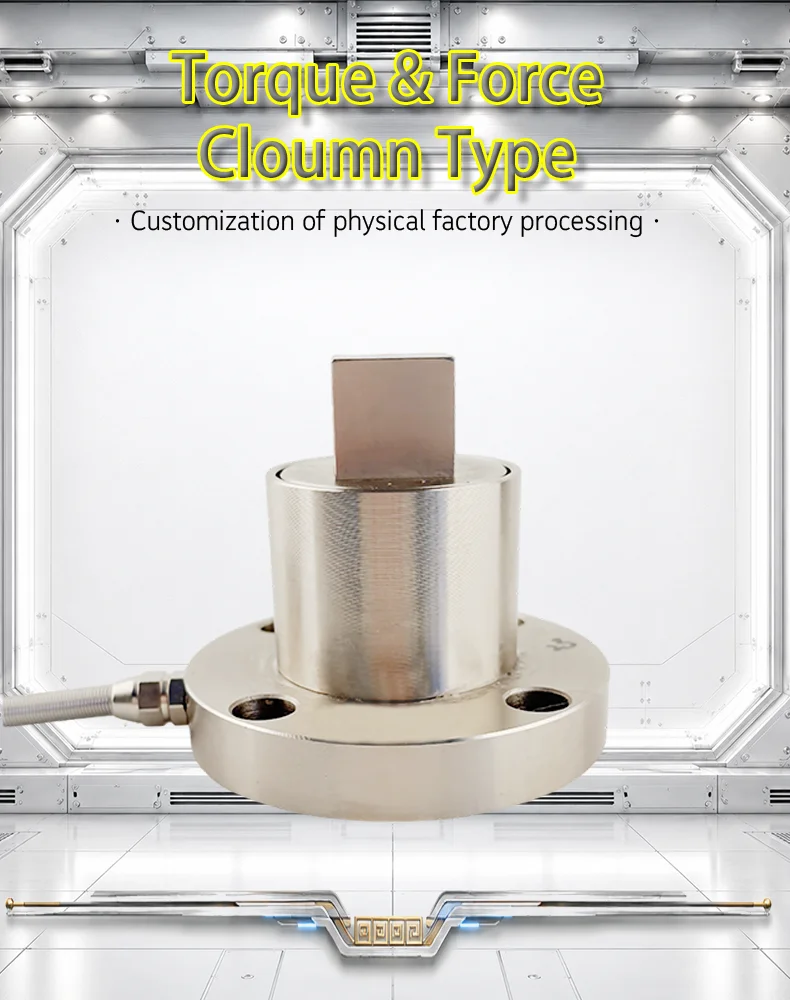 High Precision Static Torque Sensor 0-2000Nm Flange Type Square Drive Torque Transducer for Bolt Tightening Detection