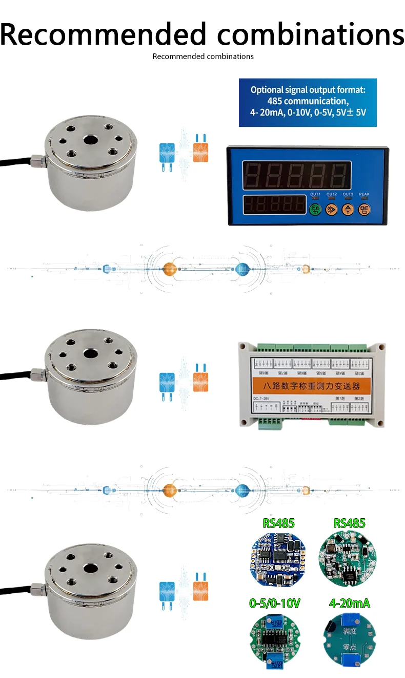 Compact Torque Load Cell Micro Reaction Torque Sensor 100Nm High Sensitivity Stainless Steel Force Sensor for Torque Monitoring