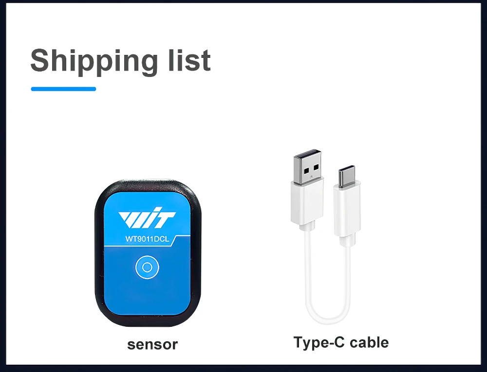 Bluetooth 5.0 Accelerometer sensor 50m range WT9011DCL Gyroscope Angle Sensor Electronic Compass Magnetometer Inclinometer