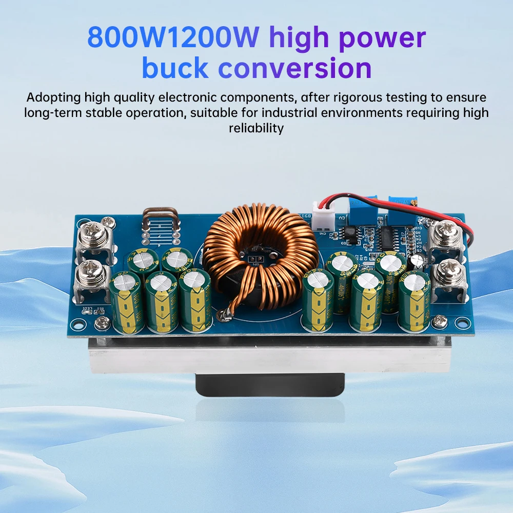 DC-DC Adjustable Step-Down Power Supply Module, 1500/1200W/800W Step-Down Power Supply Modules, DC 15V–90V to DC 2.5V–72V