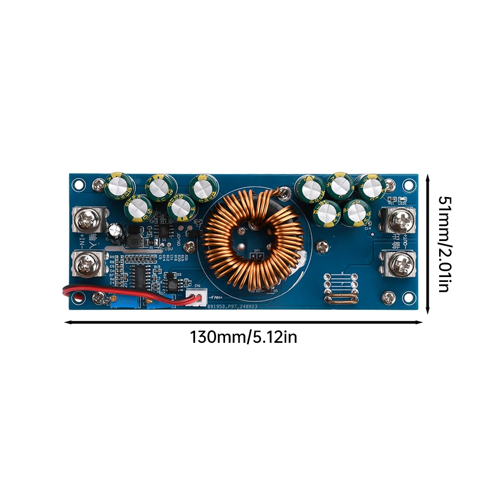 DC-DC Adjustable Step-Down Power Supply Module, 1500/1200W/800W Step-Down Power Supply Modules, DC 15V–90V to DC 2.5V–72V
