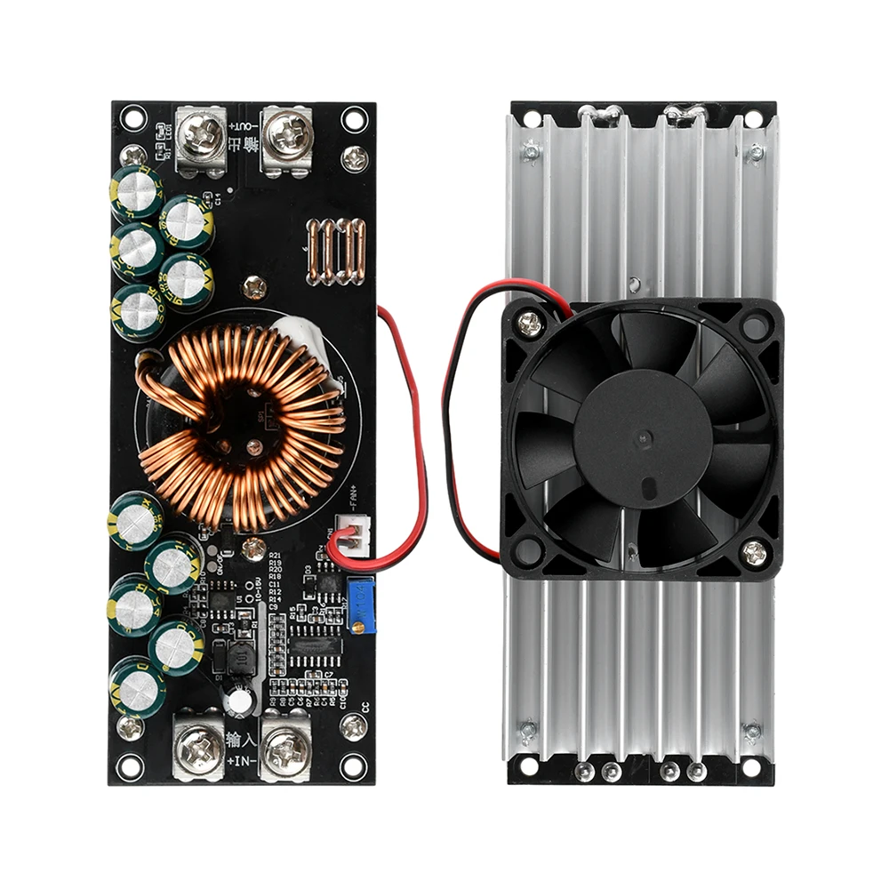 DC-DC Adjustable Step-Down Power Supply Module, 1500/1200W/800W Step-Down Power Supply Modules, DC 15V–90V to DC 2.5V–72V