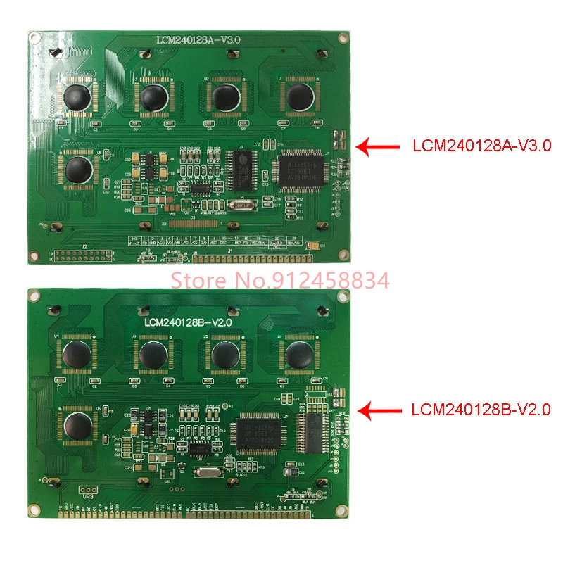 240128 Lcd Display Module with Touch Panel Screen Plastic T6963C or RA6963 or UCI6963 144x104mm LCM240128A B