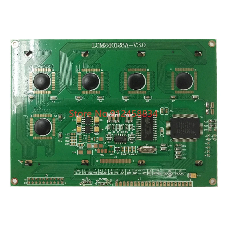 240128 Lcd Display Module with Touch Panel Screen Plastic T6963C or RA6963 or UCI6963 144x104mm LCM240128A B