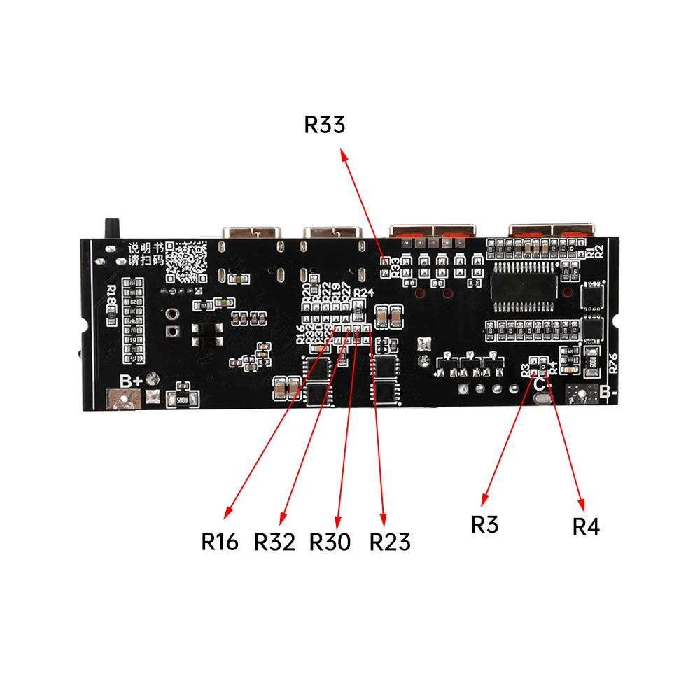 65W 100W DIY Power Bank Motherboard Dual Type-C Bidirectional Fast Charging PD3.1 PPS SCP VOOC MPPT Solar Charger Board 3S 4S 5S
