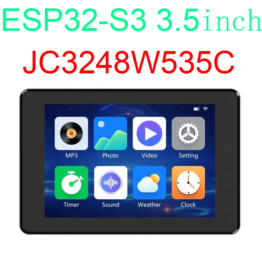 ESP32-S3 3.5 inch Capacitive Touch Display JC3248W535C IPS TFT 8M PSRAM 16M FLASH ESP32 WiFi BT Module for Arduino ESP LVGL