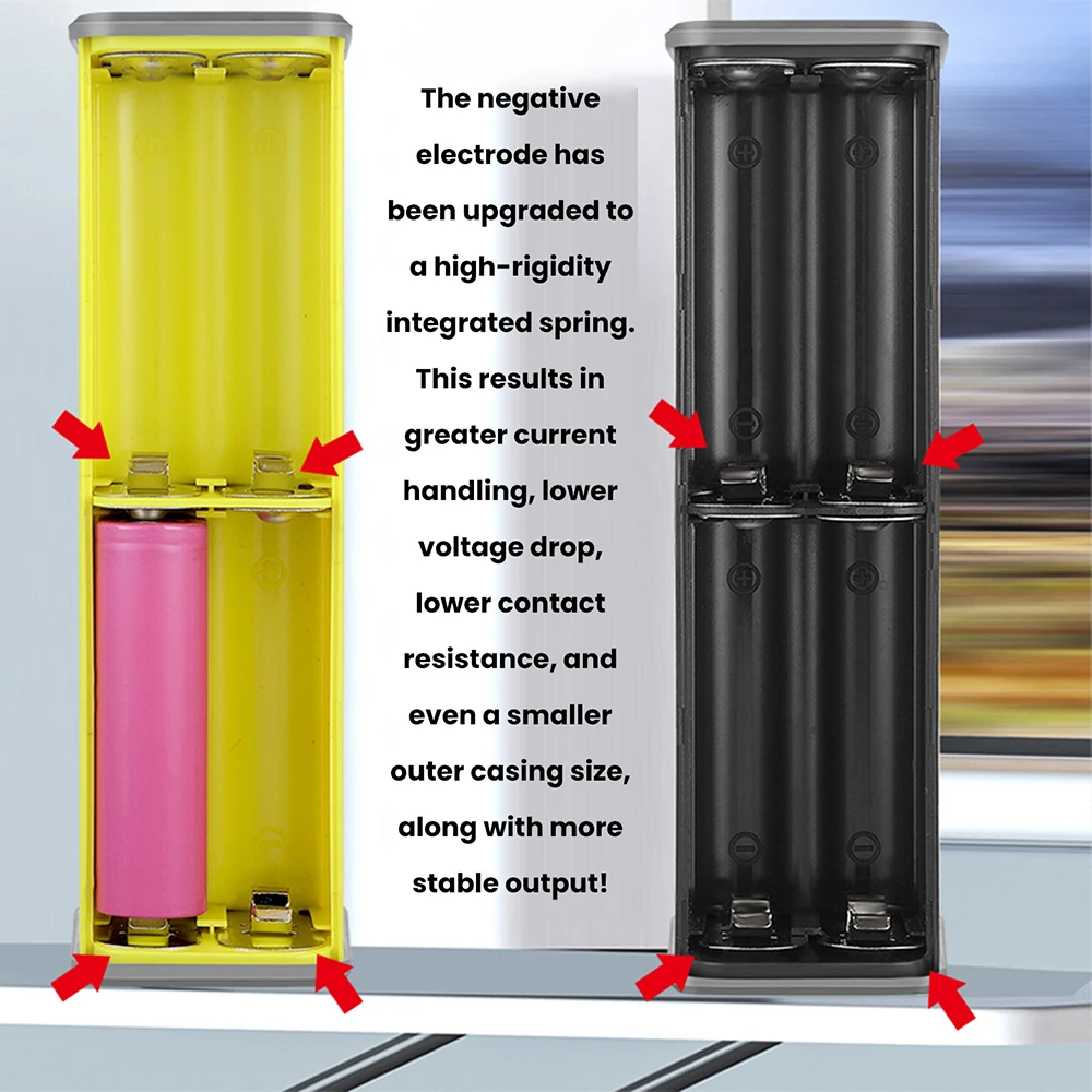 PD65W Power Bank Case Super Fast Charging Transparent Power Bank Shell 8x18650 Battery Box Welding Free for Outdoor Light Type-C
