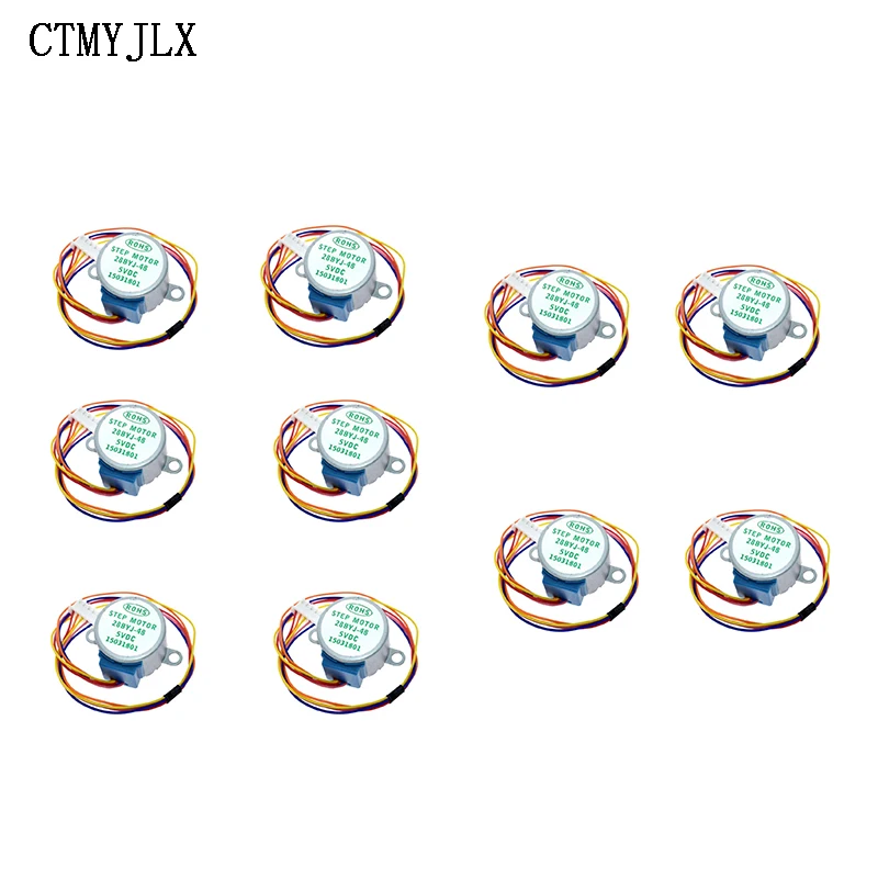 10pcs 28BYJ-48 5V 12V 4-Phase DC Gear Stepper Step Motor + Driver Board ULN2003 Wth Drive Module For Arduino DIY Electronic Kit