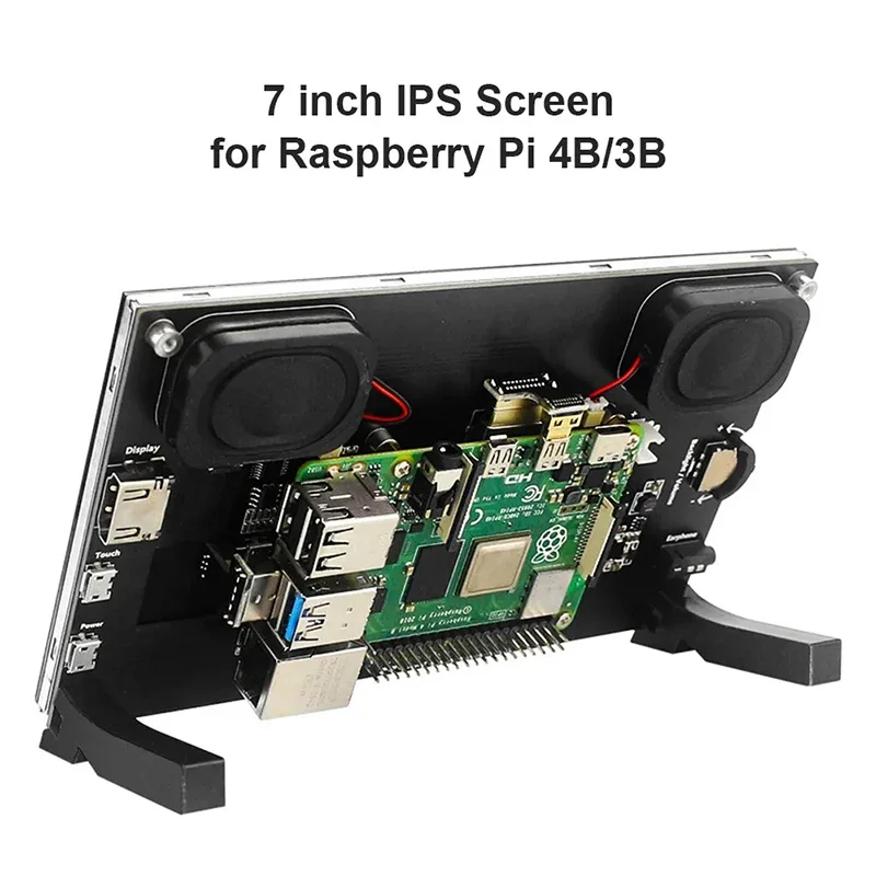 Raspberry Pi 5 7 inch IPS Touchscreen Monitor 1024X600 HDMI-compatible LCD Module Mini PC Portable Monitor for RPI 5 4B 3B+ ZERO