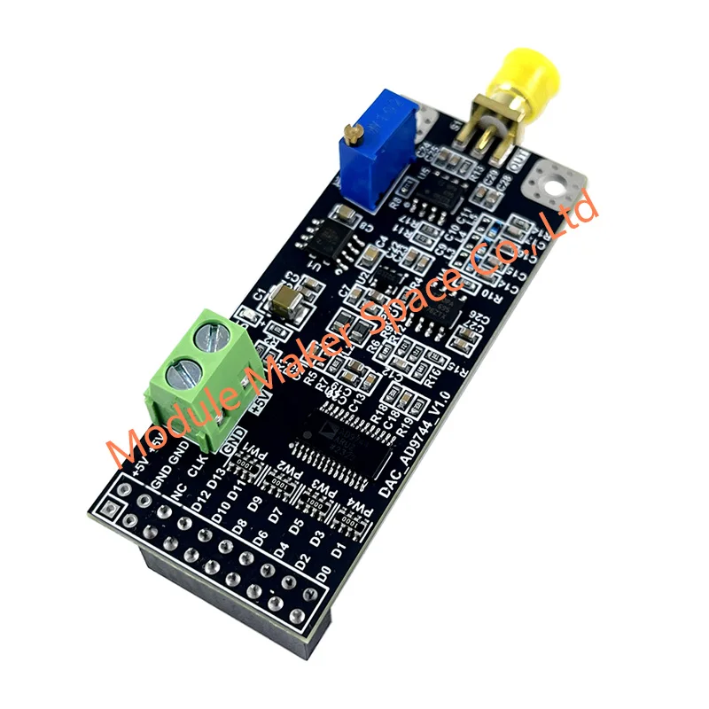 AD9744 DAC Module, 14-Bit High-Speed Digital to Analog Converter, 210MSPS Waveform Generator 40MHz Bandwidth