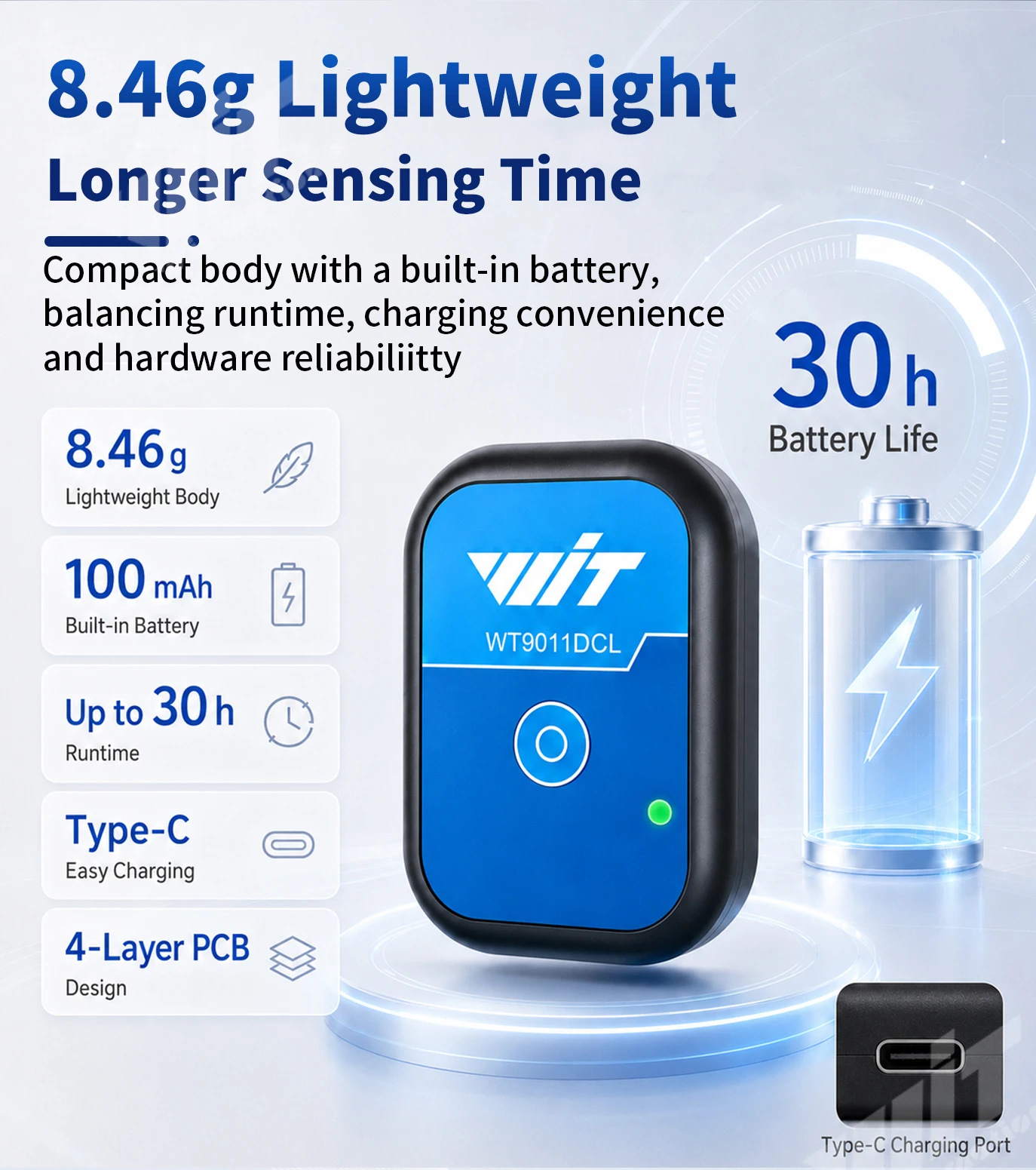WitMotion WT9011DCL Bluetooth 5.0 Accelerometer Gyroscope Angle Sensor Electronic Compass Magnetometer Inclinometer for Arduino