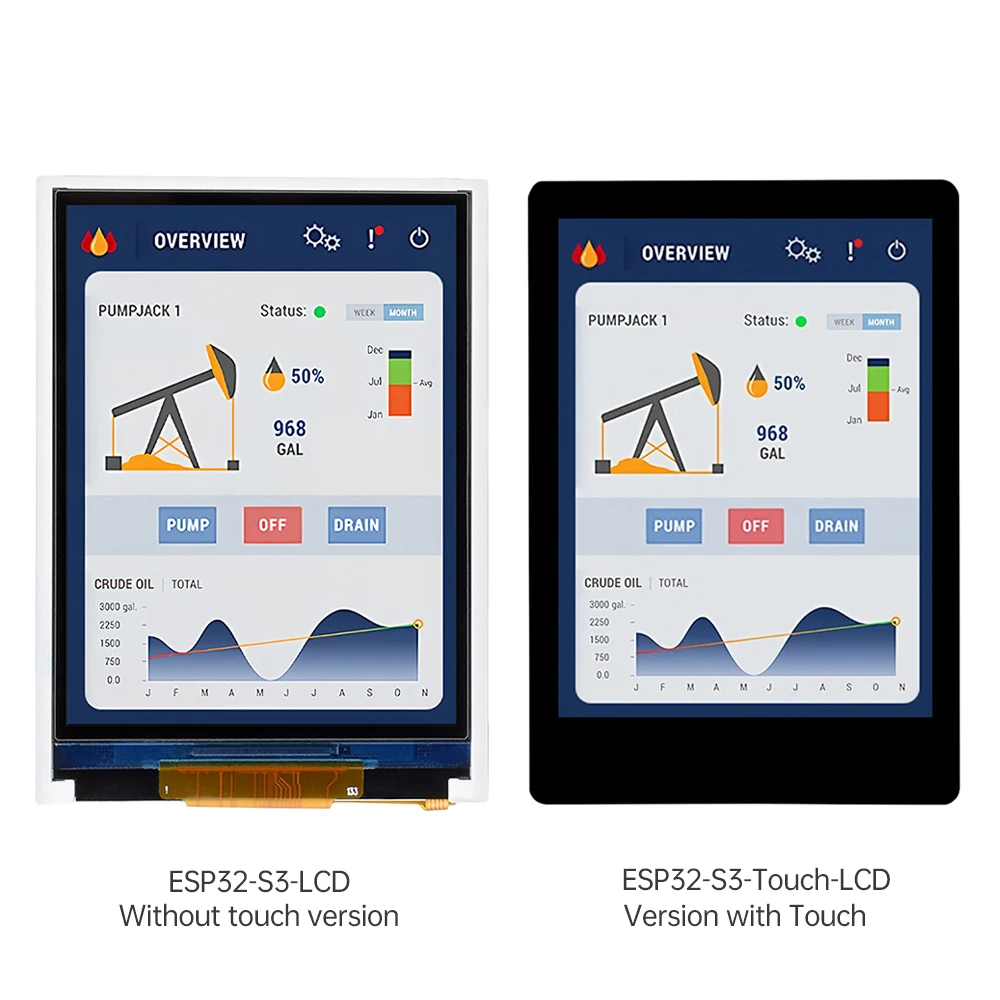ESP32-S3-Touch-LCD-2.8B with touch 480×640 resolution display IPS capacitive screen WIFI Bluetooth development board Type C