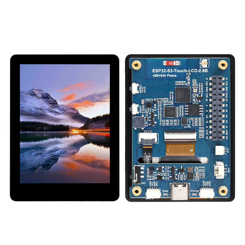 ESP32-S3-Touch-LCD-2.8B with touch 480×640 resolution display IPS capacitive screen WIFI Bluetooth development board Type C