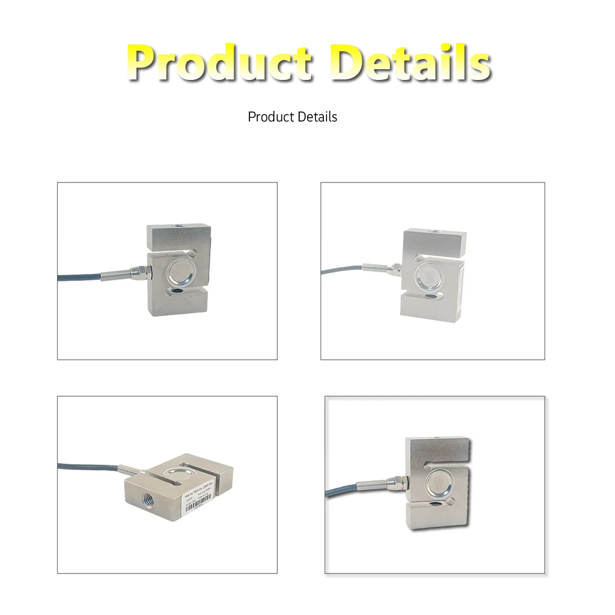 High Precision S-Type Load Cell 100kg-2t Tension Compression Sensor with Digital Weight Indicator Controller Relay Output