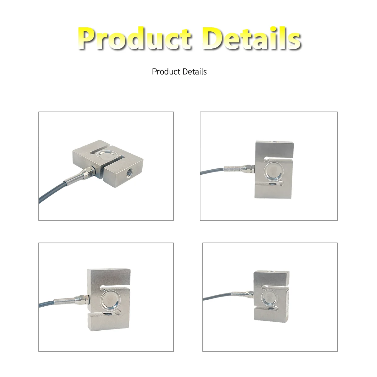 High Precision S-Type Load Cell 100kg-2t Tension Compression Sensor with Digital Weight Indicator Controller Relay Output